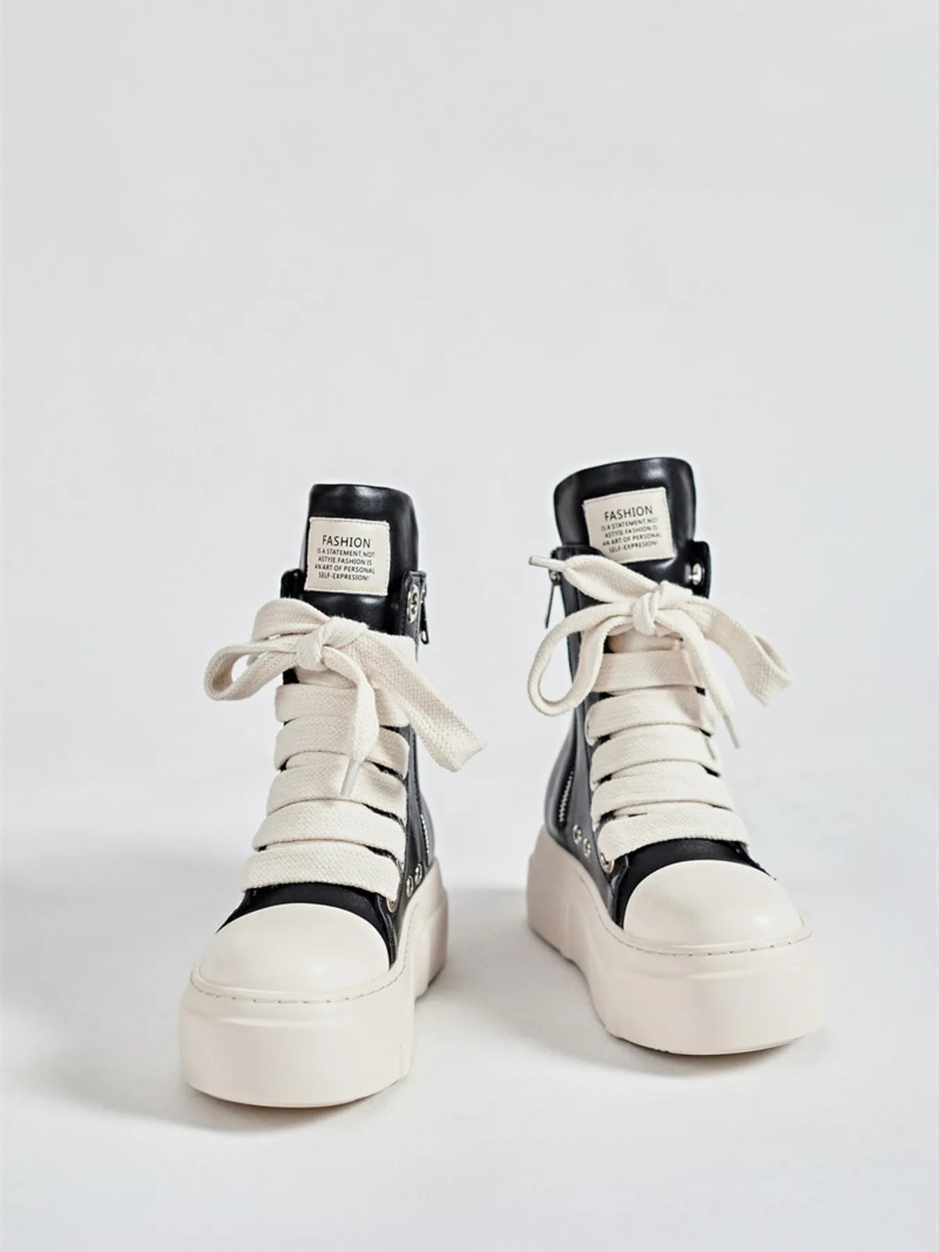 Platform Lace Up Contrast Sneakers - DicartluzeDicartluzee83ab0bb35f14ce98c1baa4d76090e46 - Max - Origin