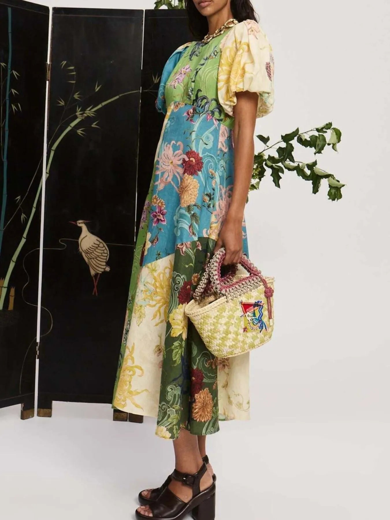 Printed Round Neck Puff Sleeve Dress - DicartluzeDicartluze705e8488 - 9e89 - 4993 - 8b63 - ea27e24fbf3a - Max - Origin