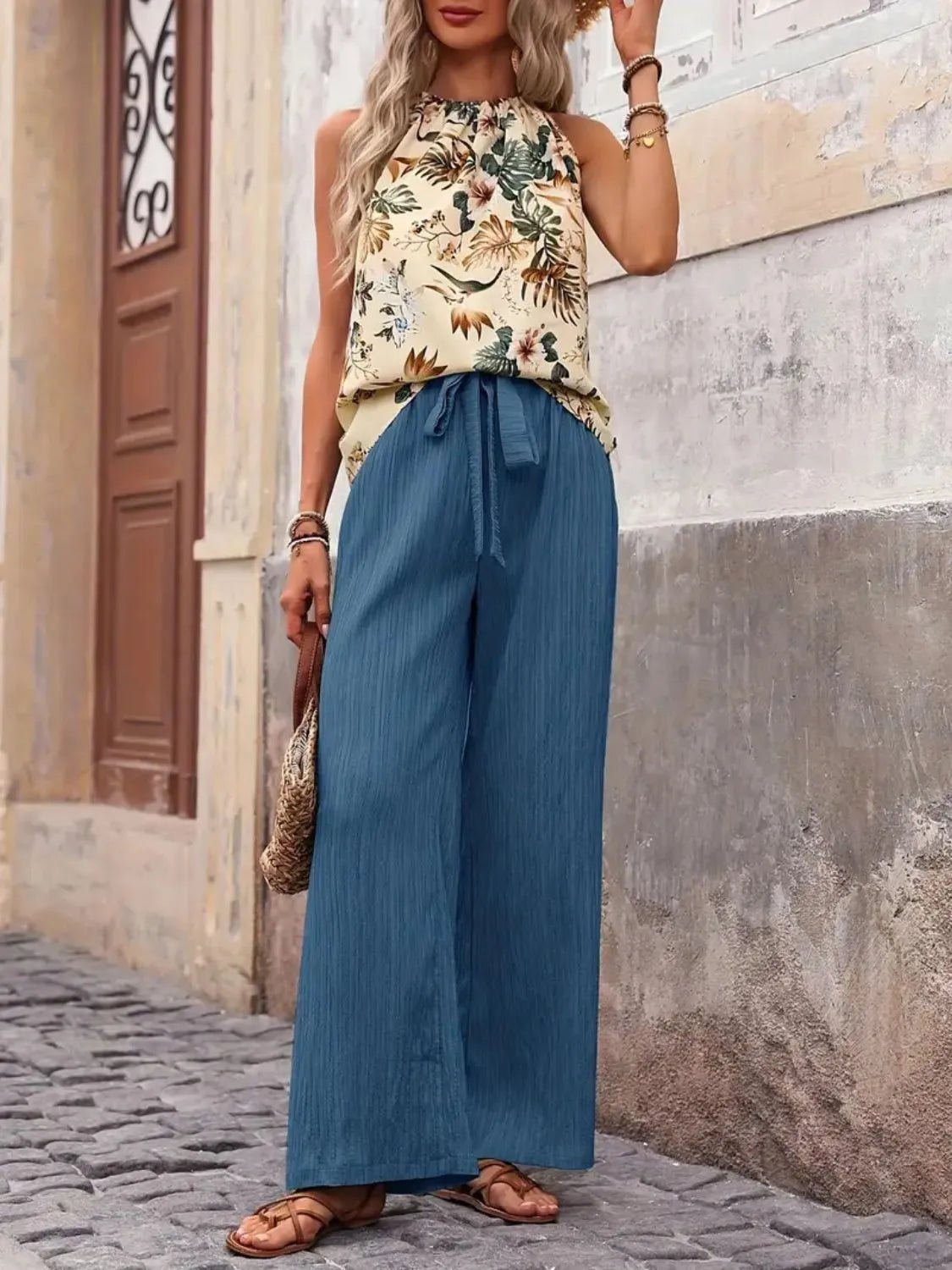 Printed Tank Top and Wide Leg Pants Set - DicartluzeDicartluze2db81ed8 - fd1f - 4559 - b7e1 - 0abf0dc59972 - Max - Origin