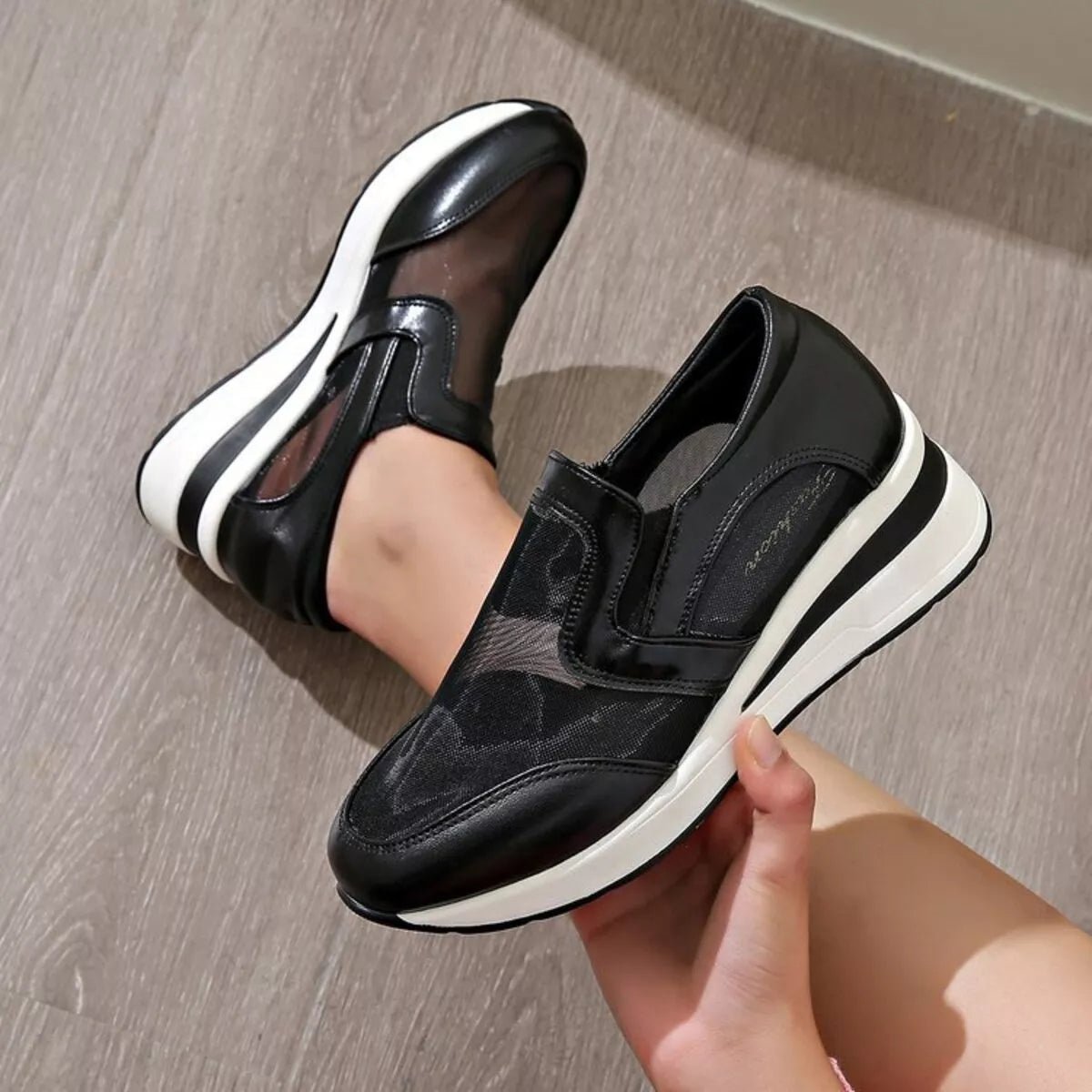 Round Toe Wedge Sneakers - DicartluzeDicartluzed929aa409720458cb374bb50e6189a4f - Max - Origin