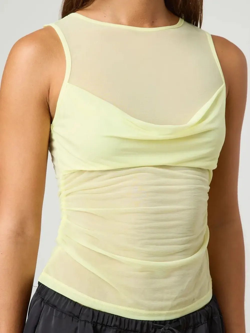 Ruched Round Neck Tank - DicartluzeDicartluzea538adbd - 7d59 - 401d - ad71 - f20001f7127c - Max