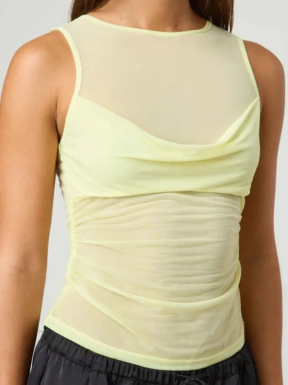 Ruched Round Neck Tank - DicartluzeDicartluzea538adbd - 7d59 - 401d - ad71 - f20001f7127c - Max