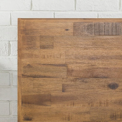 Rustic FarmHome Low Profile Pine Slatted Platform Bed in King - DicartluzeBedroom > Bed Frames > Platform BedsDicartluzeRustic FarmHome Low Profile Pine Slatted Platform Bed in King