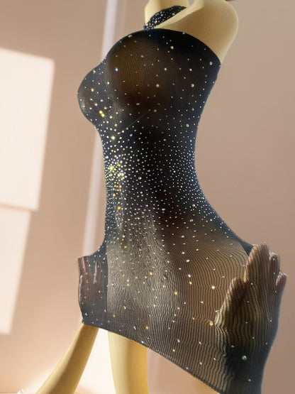 Shiny Rhinestone Bodycon Design Dress, Without Lingerie & Underpants, Women's Sexy Clothing - DicartluzeDicartluzeShiny Rhinestone Bodycon Design Dress, Without Lingerie & Underpants, Women's Sexy Clothing