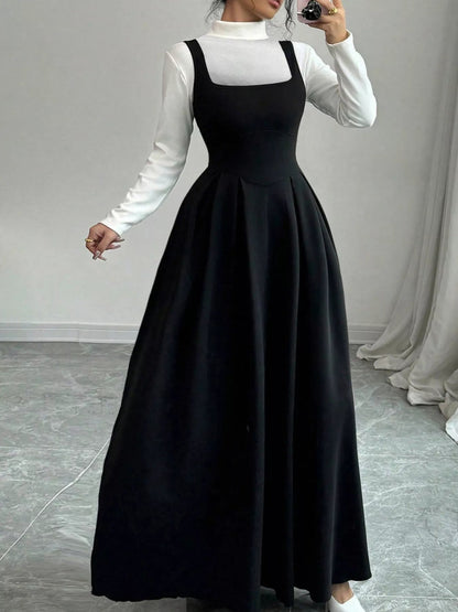 Sleeveless A - Line Maxi Dress with Square Neckline - DicartluzeDicartluze9d2e90b3 - 668d - 442f - bc7e - 777a46f5c546 - Max - Origin