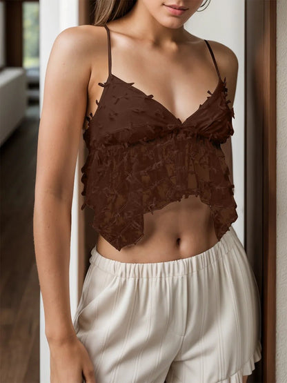 Tied V - Neck Cami - DicartluzeDicartluzed218f31e - ad8d - 409f - bd40 - 3d4052d44e81 - Max