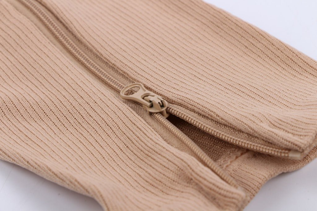 Toe Freedom Compression Socks - Comfortable, Breathable, and Quick - Drying for All - Day Wear, Sports, and Fitness - Polyester Knit Fabric, Side Zipper, and Toeless Design - DicartluzeDicartluzeToe Freedom Compression Socks - Comfortable, Breathable, and Quick - Drying for All - Day Wear, Sports, and Fitness - Polyester Knit Fabric, Side Zipper, and Toeless Design