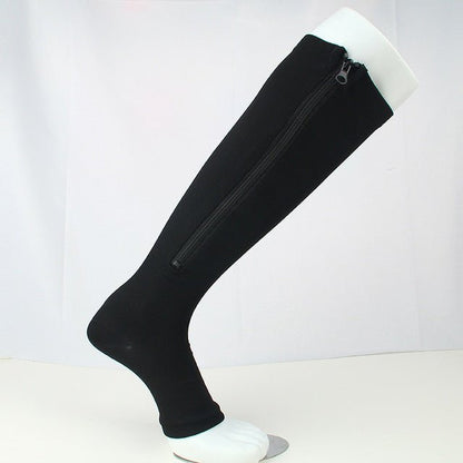 Toe Freedom Compression Socks - Comfortable, Breathable, and Quick - Drying for All - Day Wear, Sports, and Fitness - Polyester Knit Fabric, Side Zipper, and Toeless Design - DicartluzeDicartluzeToe Freedom Compression Socks - Comfortable, Breathable, and Quick - Drying for All - Day Wear, Sports, and Fitness - Polyester Knit Fabric, Side Zipper, and Toeless Design