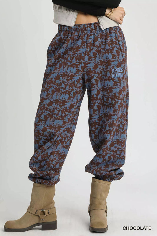 Umgee Scenic Print Casual Sweatpants - DicartluzeDicartluzec196a182 - 9143 - 4fa1 - b498 - f1c7f9a84256 - Max - Origin