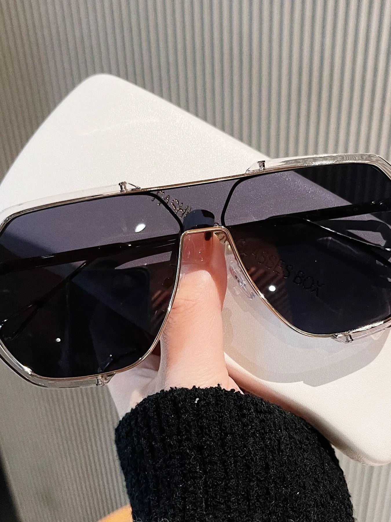 UV Protection Oversized Sunglasses - DicartluzeDicartluzee4246f6419dc42e4a9c91cfc4a664ceb - Max - Origin