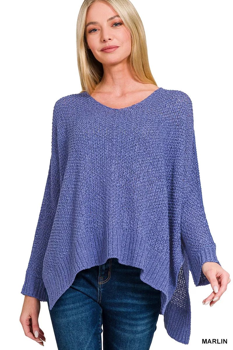 Zenana Dolman Sleeve V - Neck Sweater - DicartluzeDicartluzee6163b5489734fc6a6f288b2f8c684ed - Max - Origin